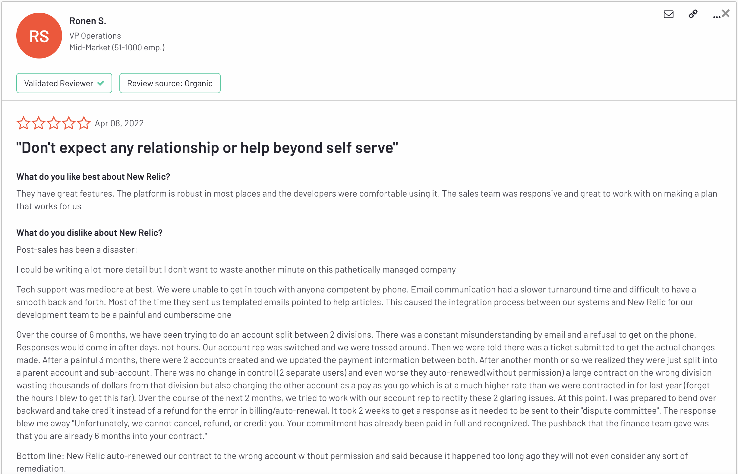 New Relic G2 Review